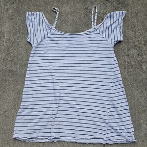 Billabong striped tee shirt top large